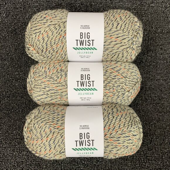Big Twist Other - Lot Of 3 Big Twist Jellybean, Colorway Rootbeer Float, NEW 218.7yds Ea, 3.5oz